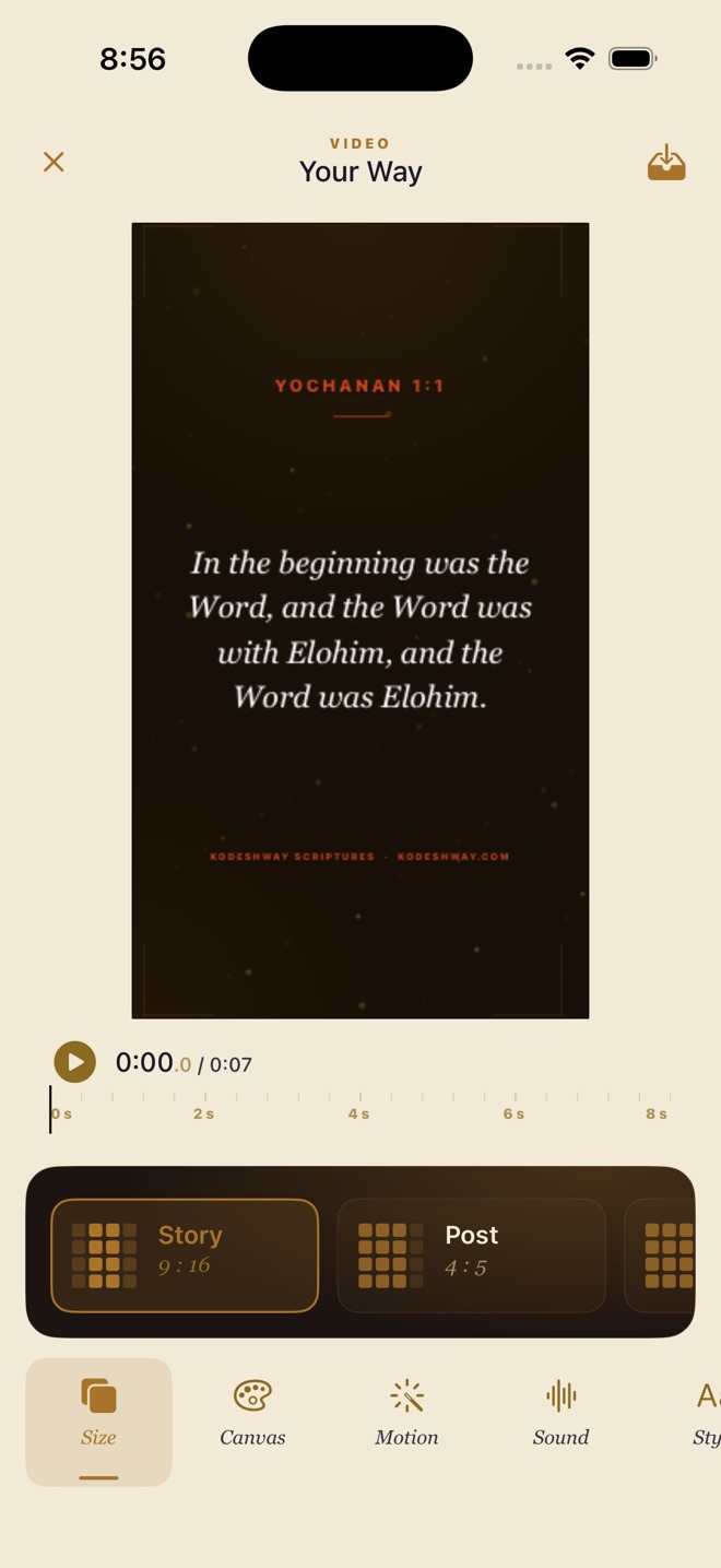 Creating a short Scripture video
